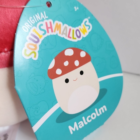 MALCOLM 🍄 the Mushroom Clip Original Squishmallows by Kelly Toy Clip ☆》NWT《☆ - Picture 3 of 7
